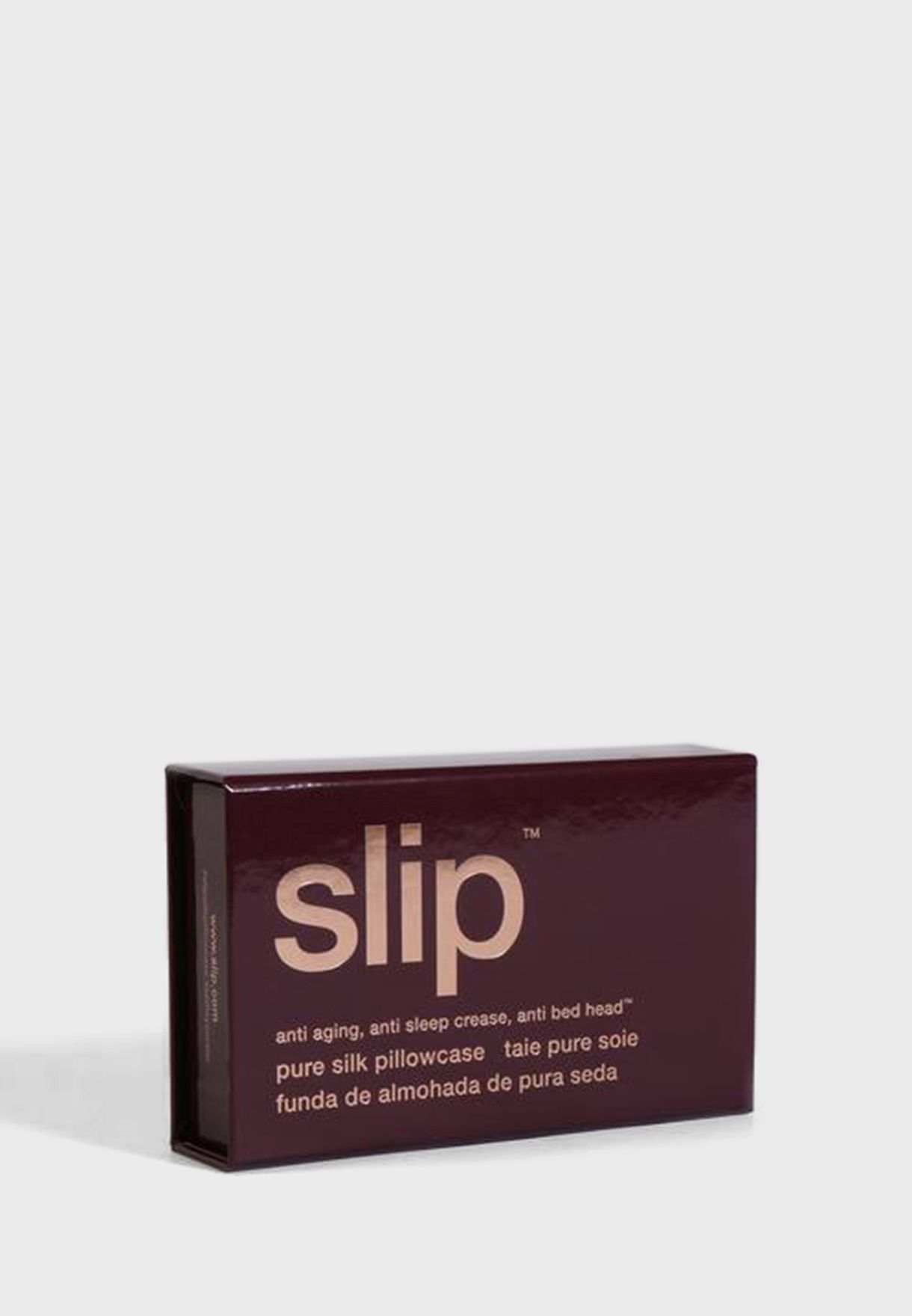 Queen Size Silk Pillow Case - Plum