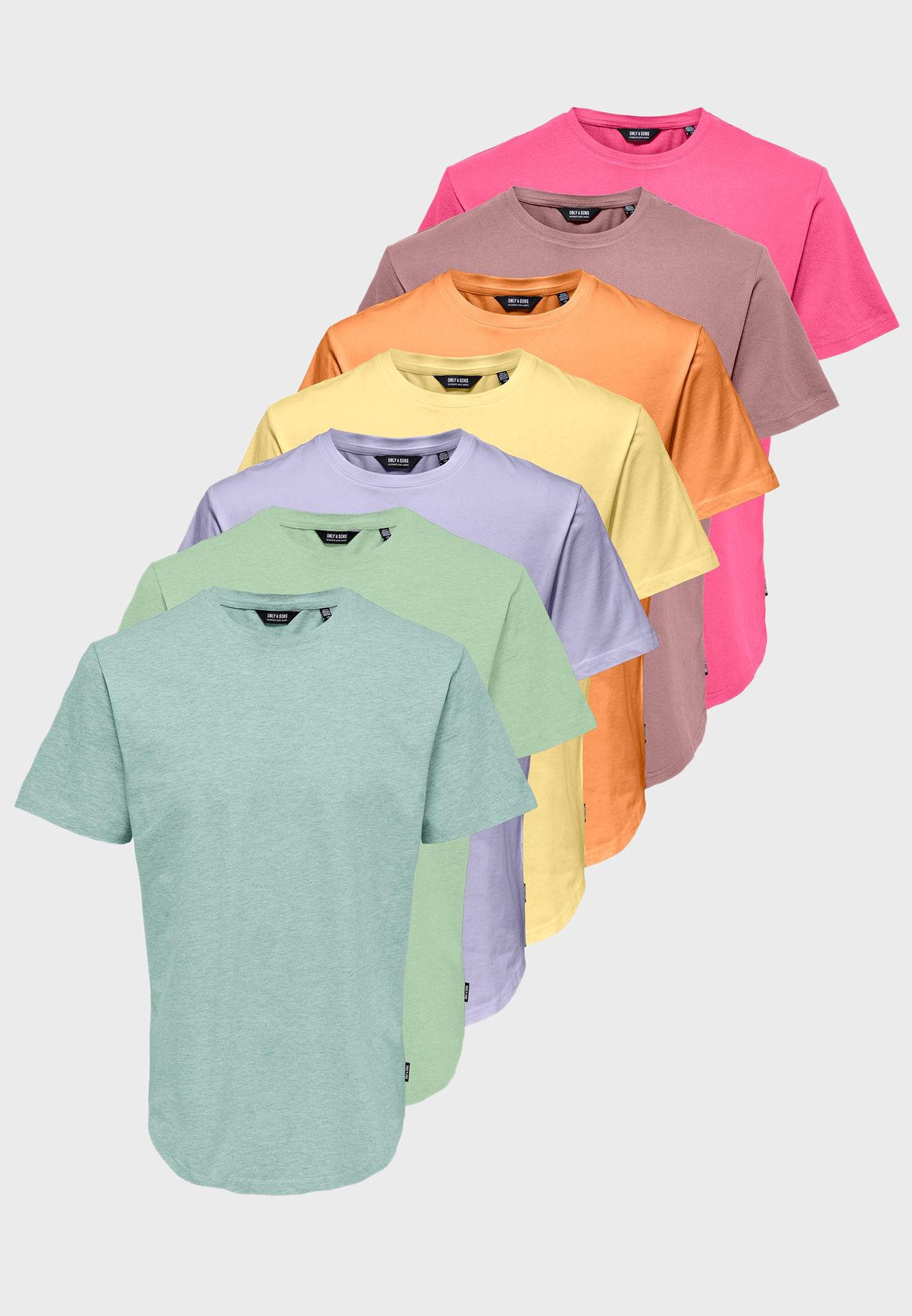 7 Pack Essential Crew Neck T-Shirt