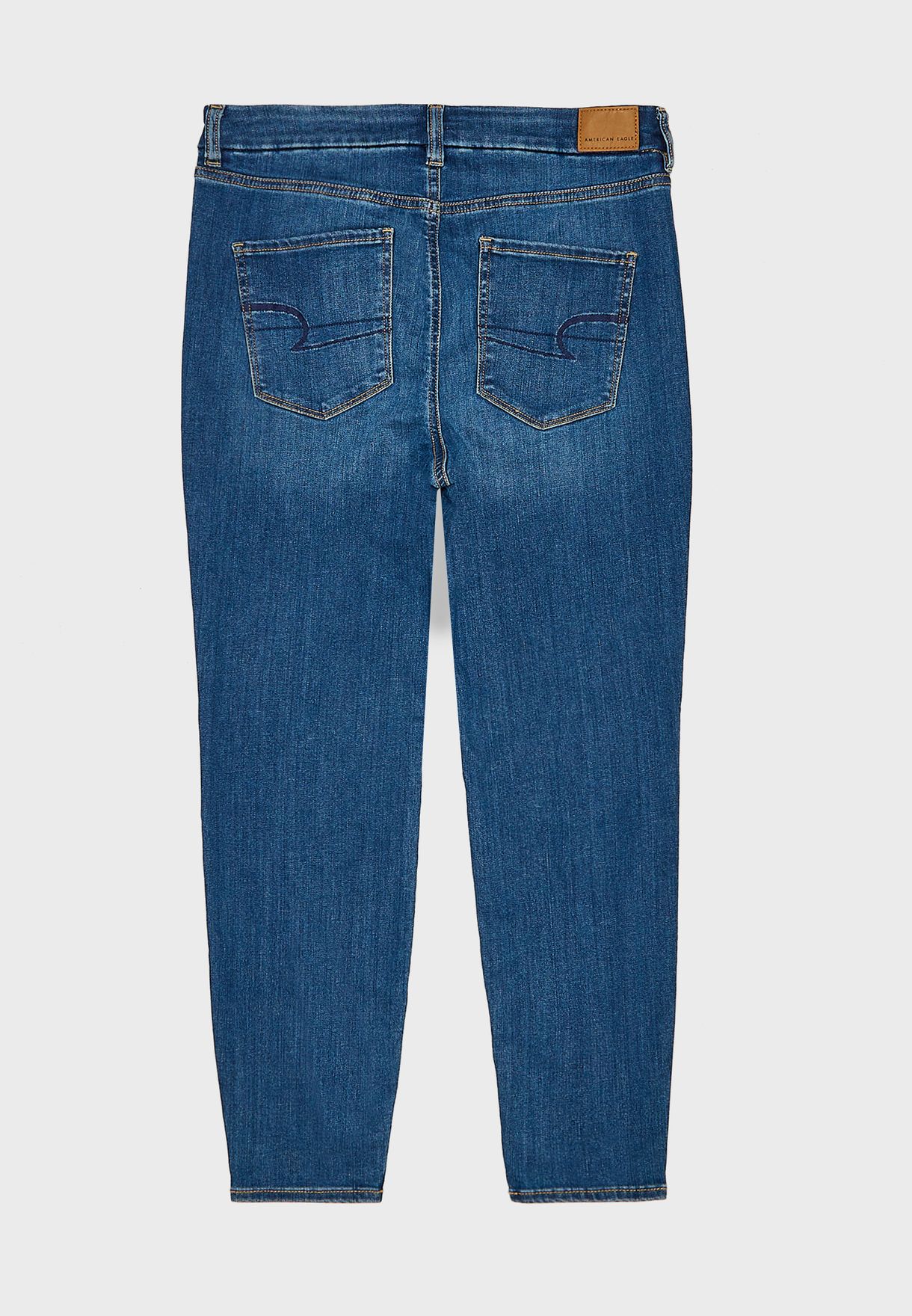 american eagle high waisted straight leg jeans