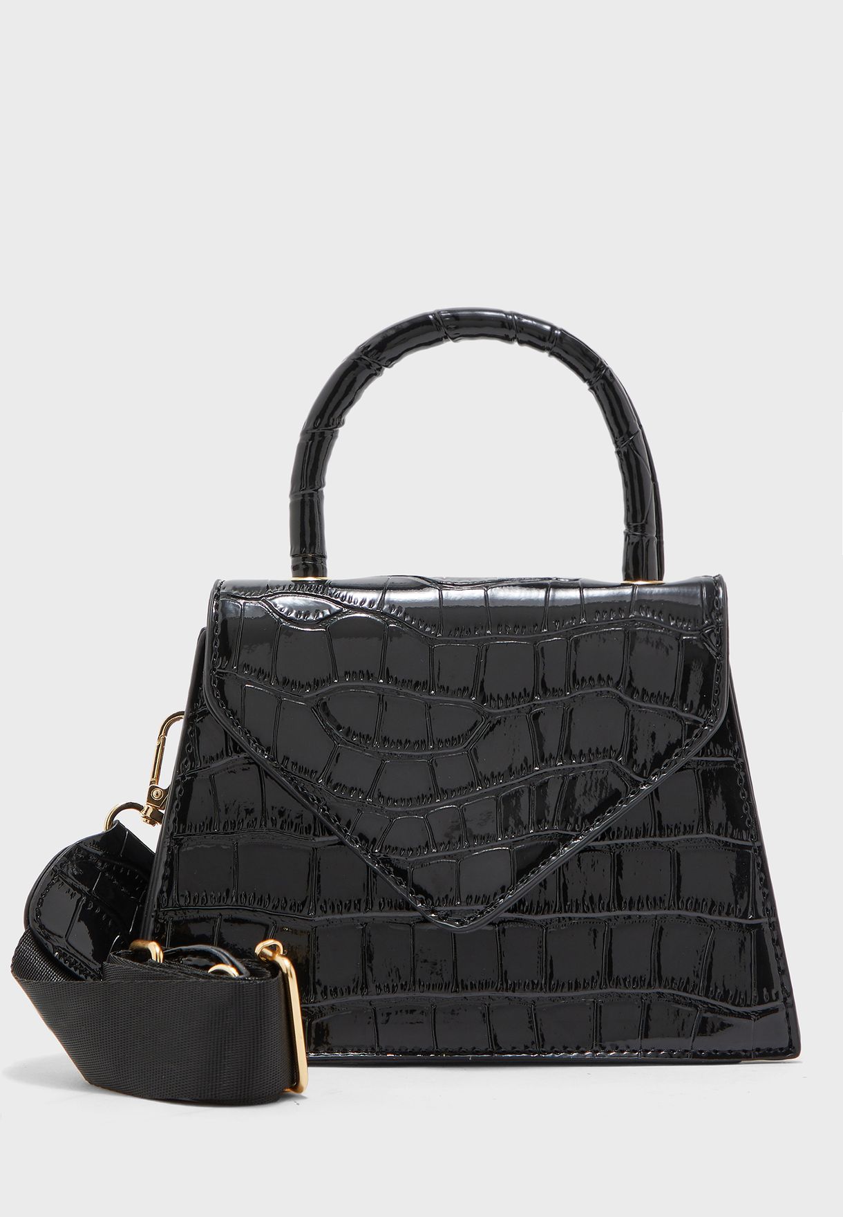 croc satchel bag