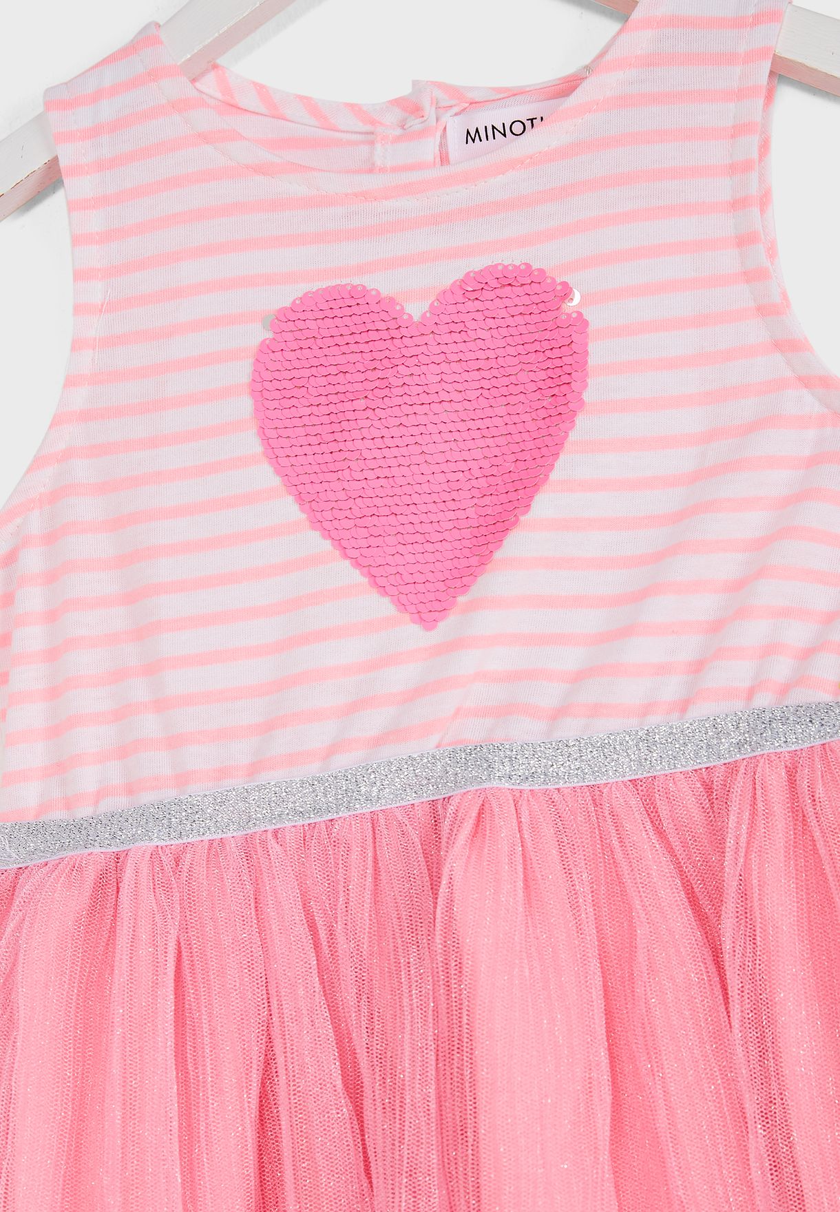 Infant Sequin Heart Detail Dress