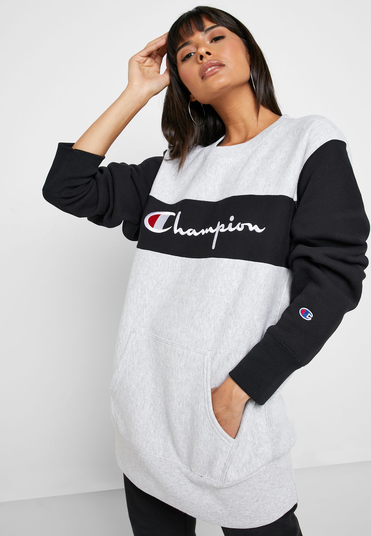 champion block sweatshirt