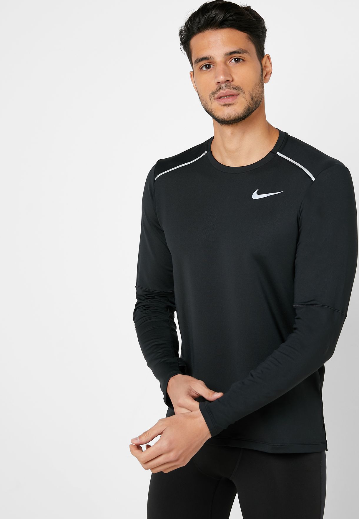 Buy Nike black Element 3.0 Sweatshirt 
