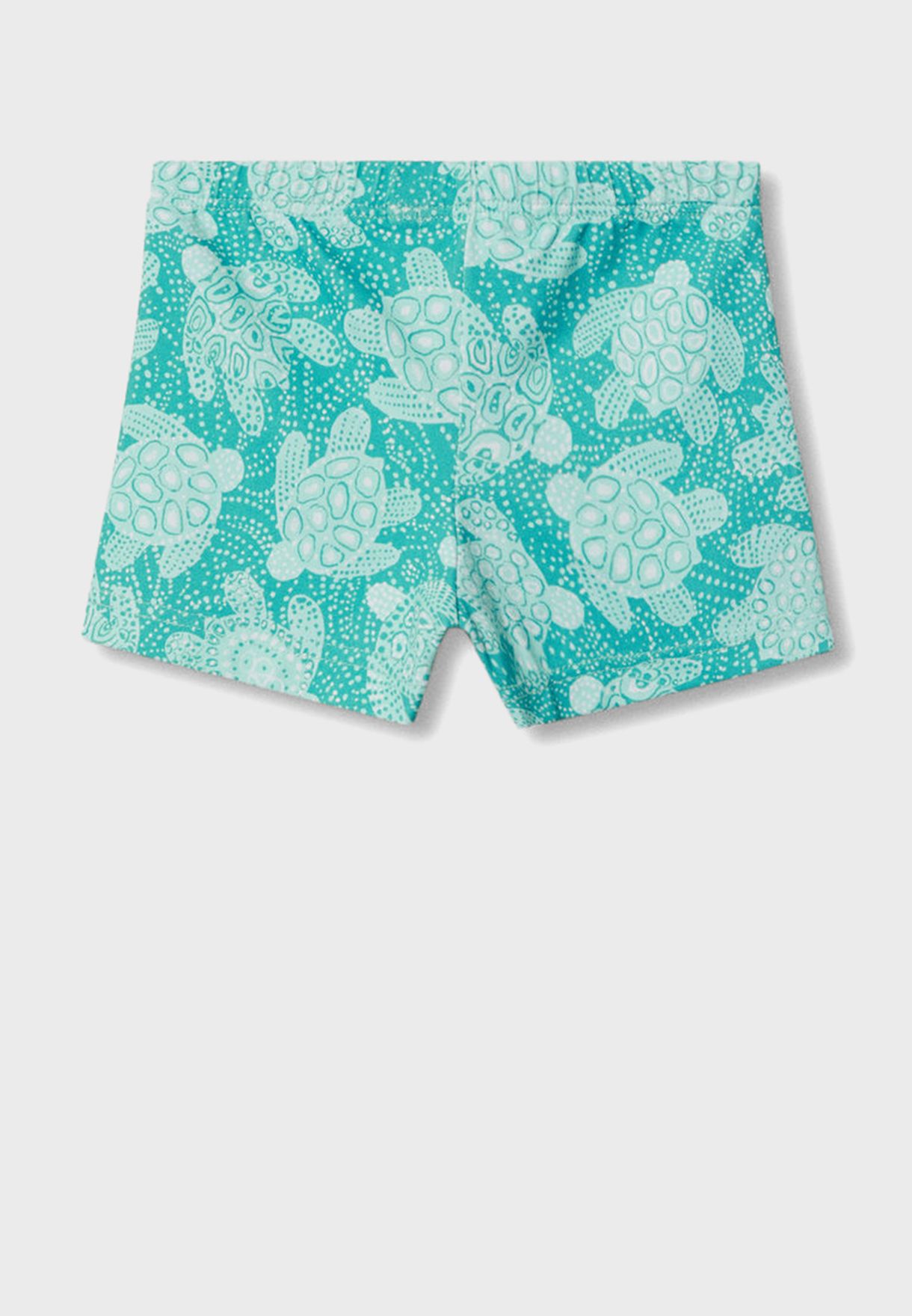 Infant Turtle Print Swim Shorts