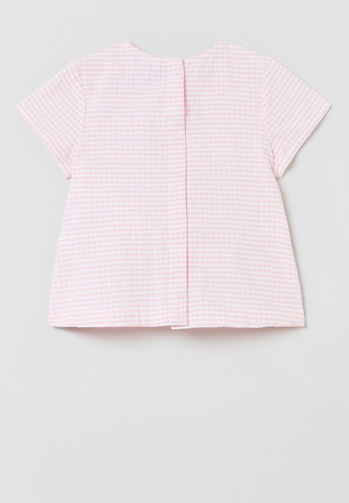 Infant Blouse With Gingham Pattern