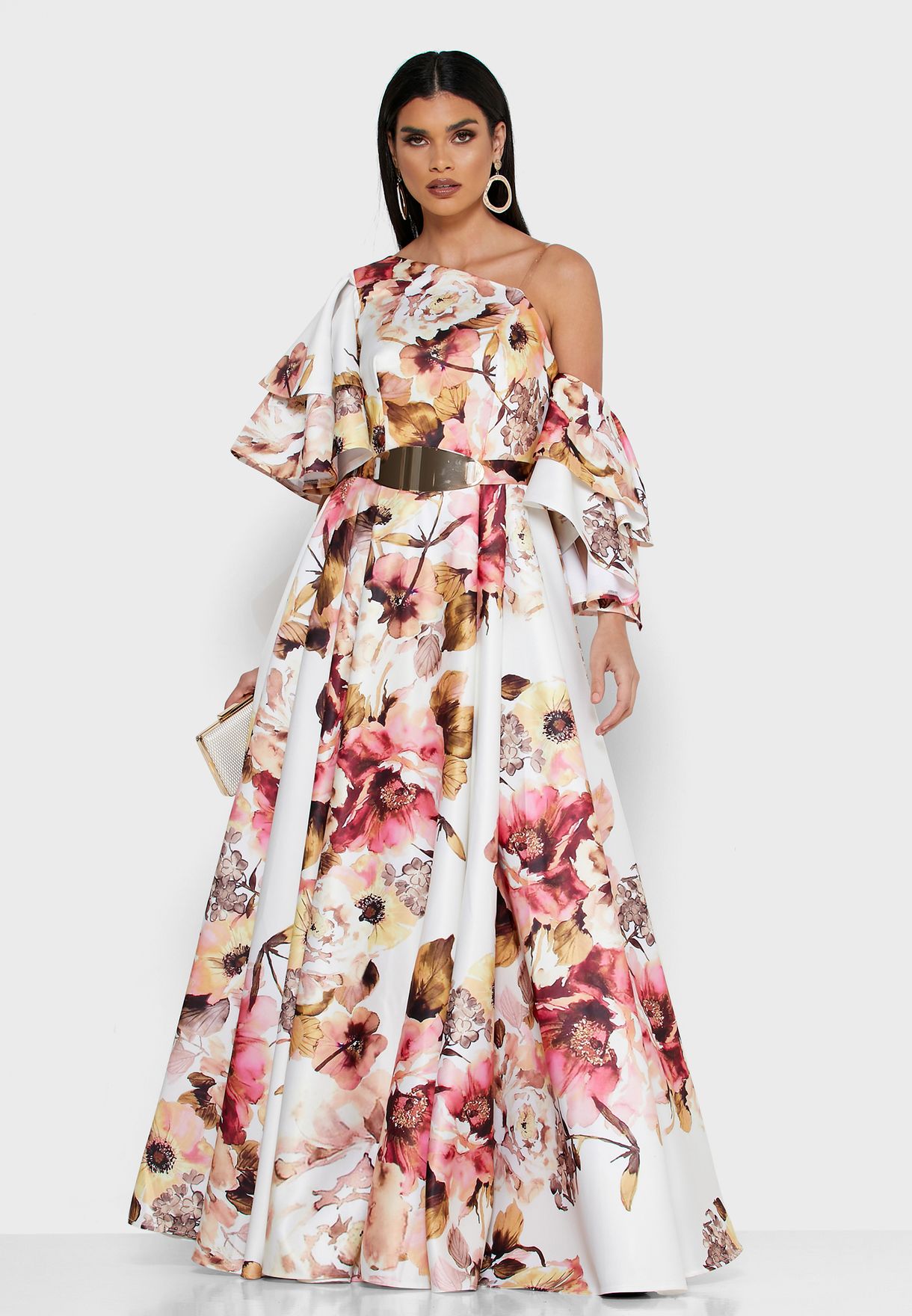 Buy Amri prints Volume Sleeve Floral Dress for Women in MENA, Worldwide