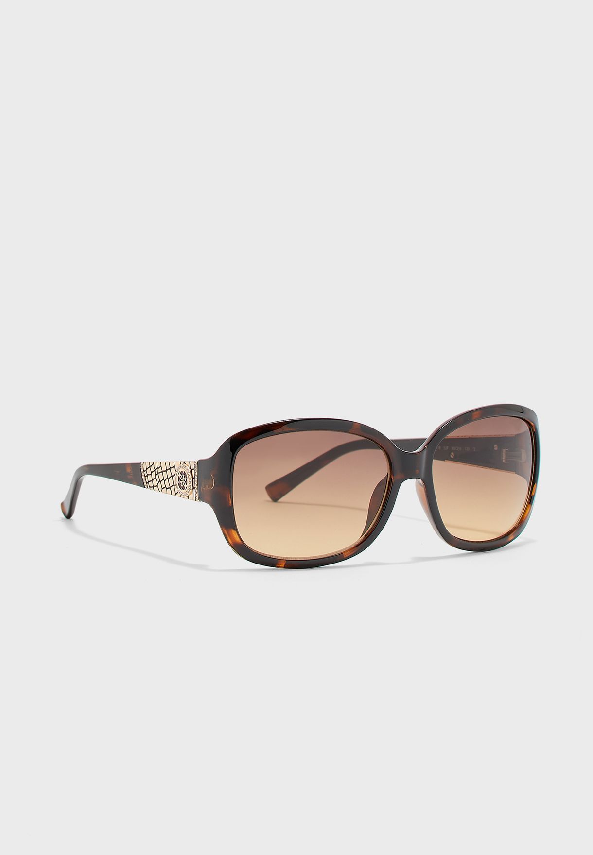 guess tortoiseshell oversized sunglasses