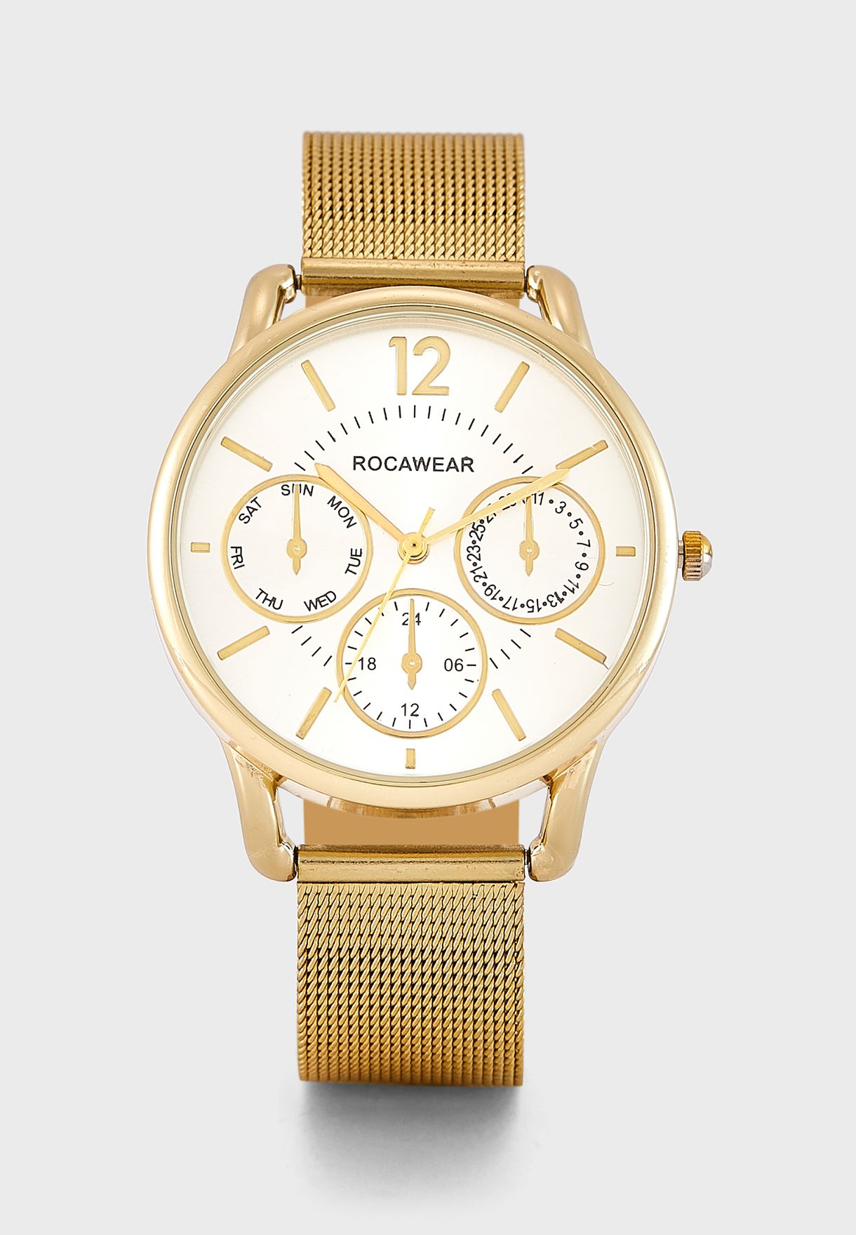 Buy Rocawear gold Watch + Bracelet for Women in MENA, Worldwide