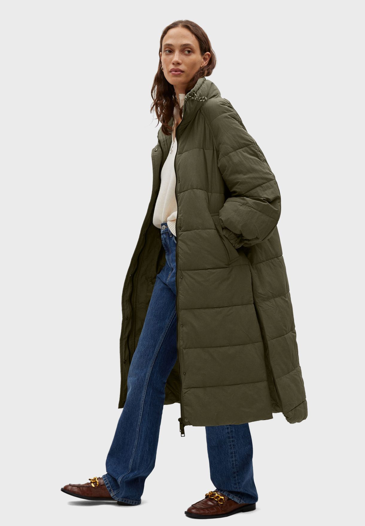 mango puffer coat