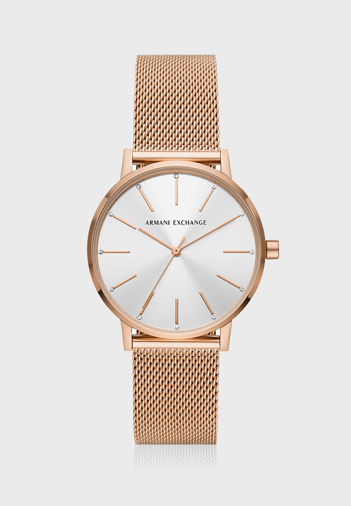 Buy Armani Exchange rose gold Classic Mesh Strap Analog Watch for Women in  Manama, Riffa