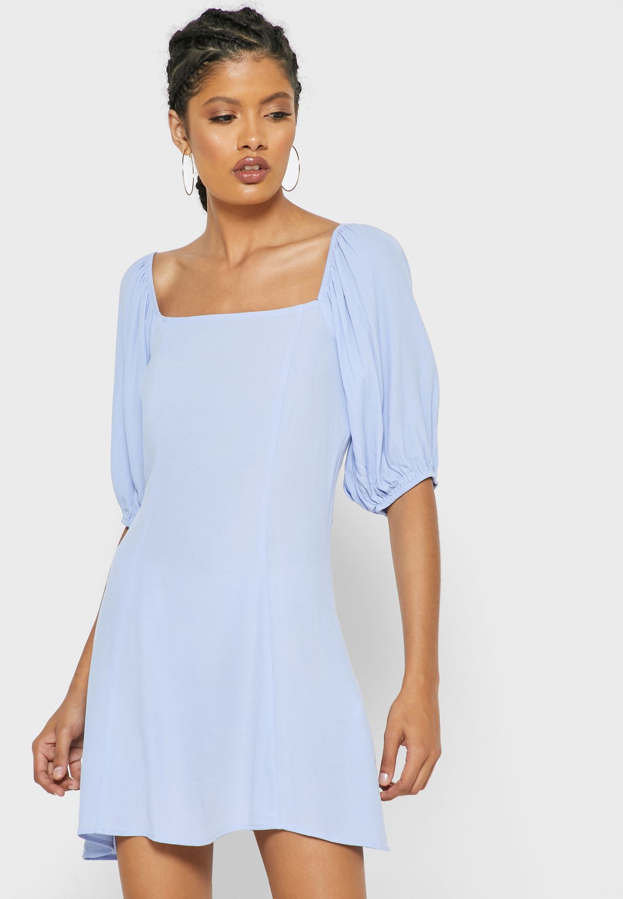 forever 21 puff sleeve dress