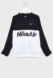 nike junior air crewneck sweatshirt