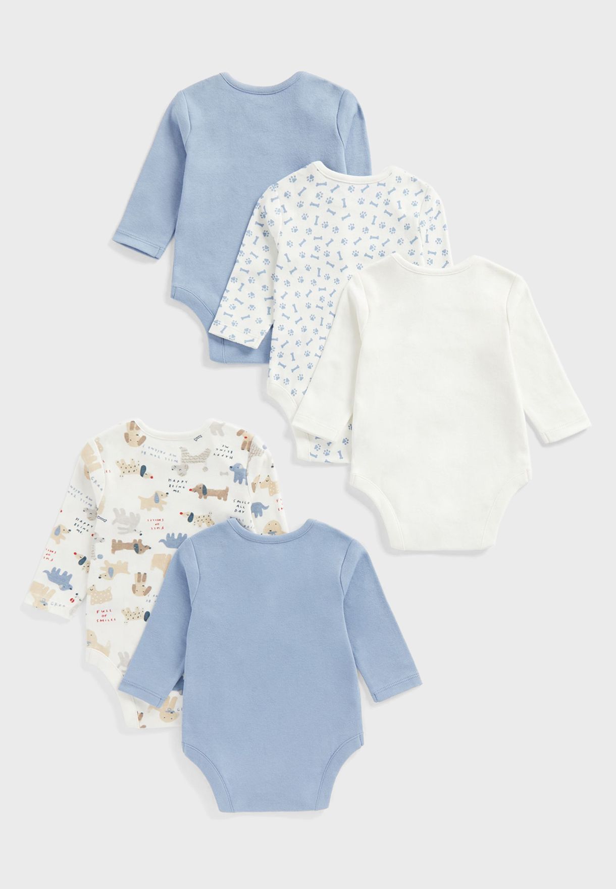 Infant 5 Pack Assorted Bodysuits