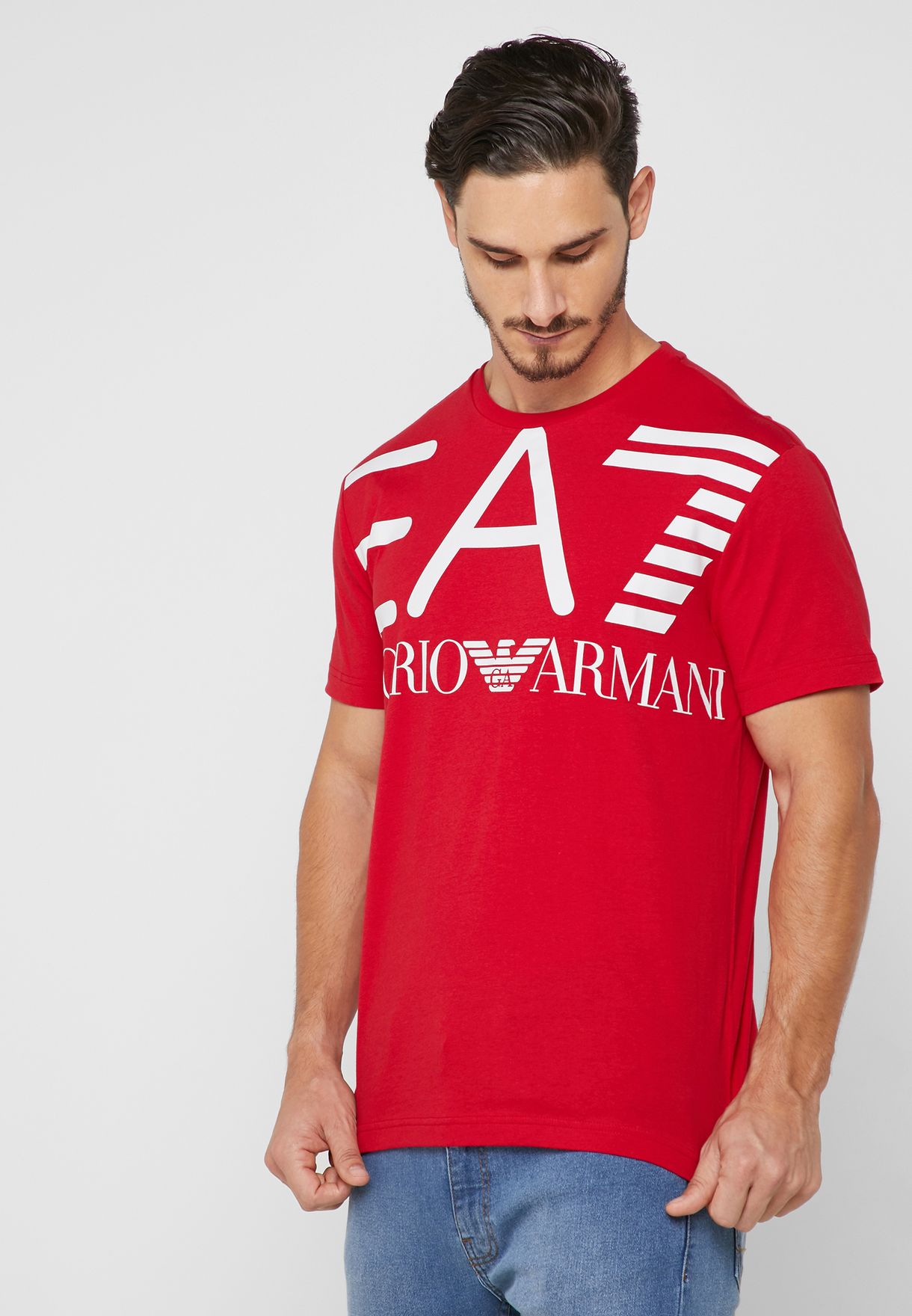 ea7 red t shirt