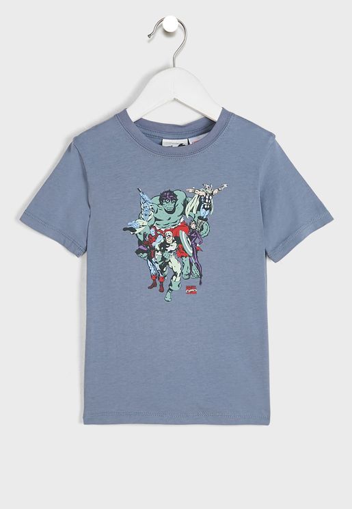 Kids Marvel Team T-Shirt