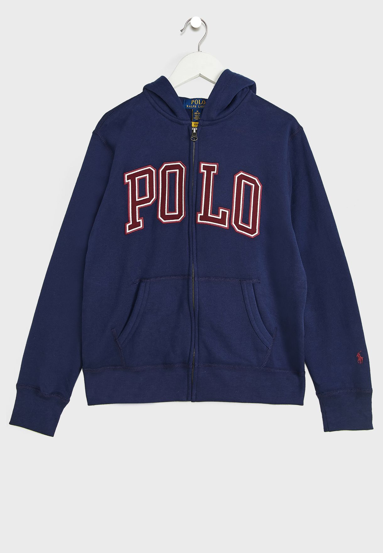 Buy Polo Ralph Lauren navy Kids Logo Zip Through Hoodie for Kids in Muscat,  Salalah