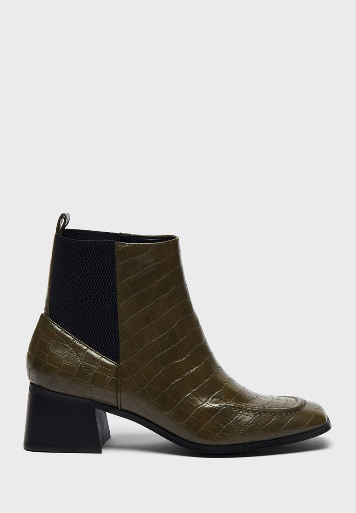 Textured Ankle Boots