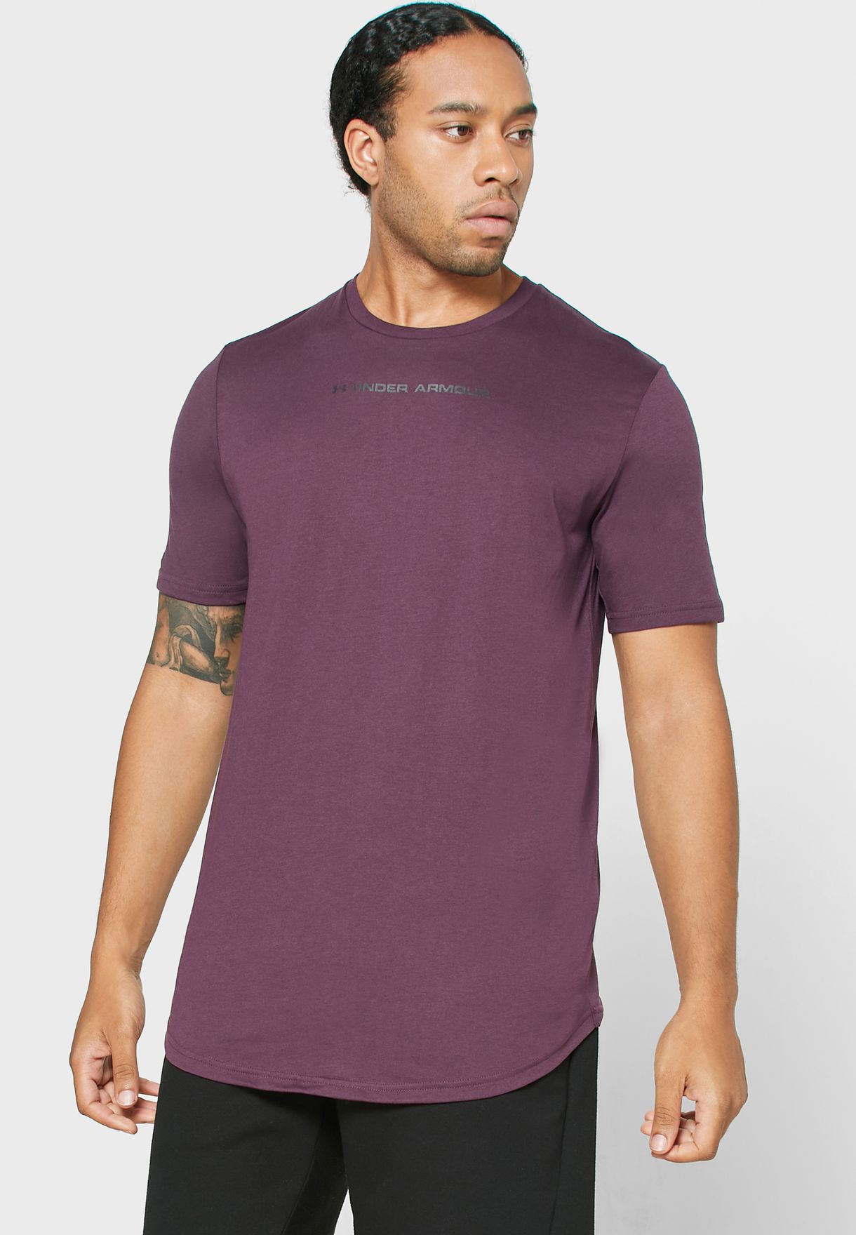 under armour purple shirt