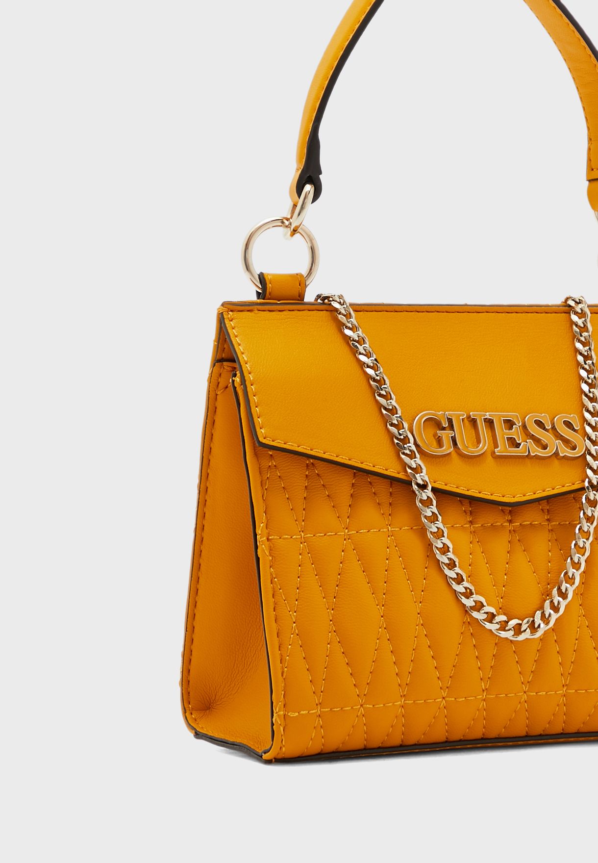 guess brinkley mini top handle bag