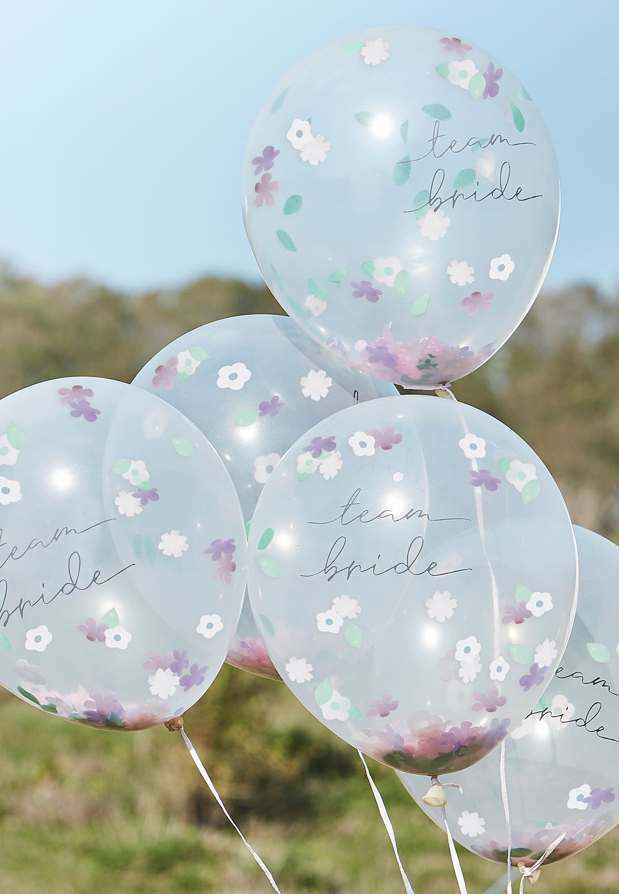 Team Bride Confetti Filled Balloon