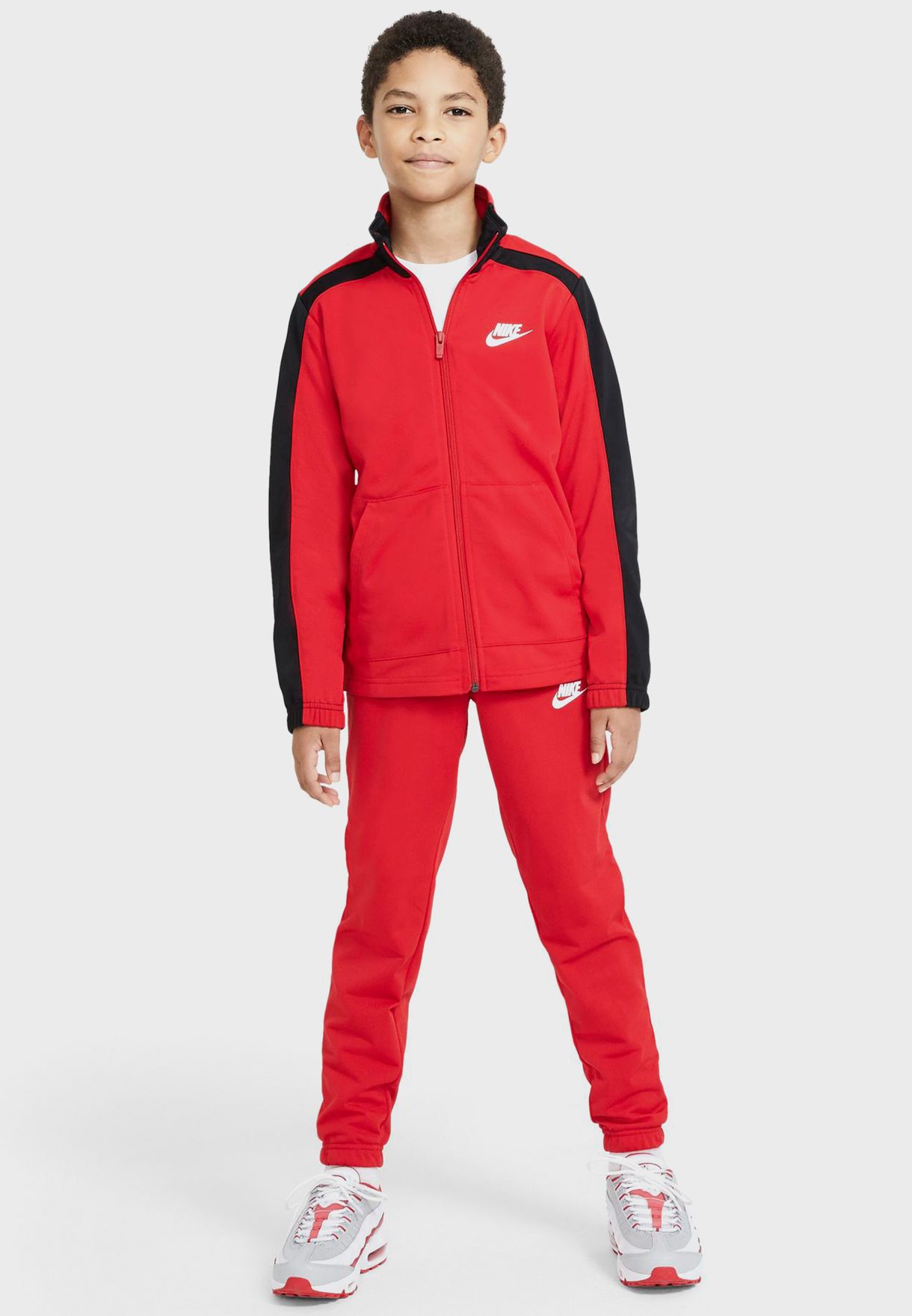 Buy Nike red Youth Nsw Hbr Poly Tracksuit for Kids in Doha, other cities