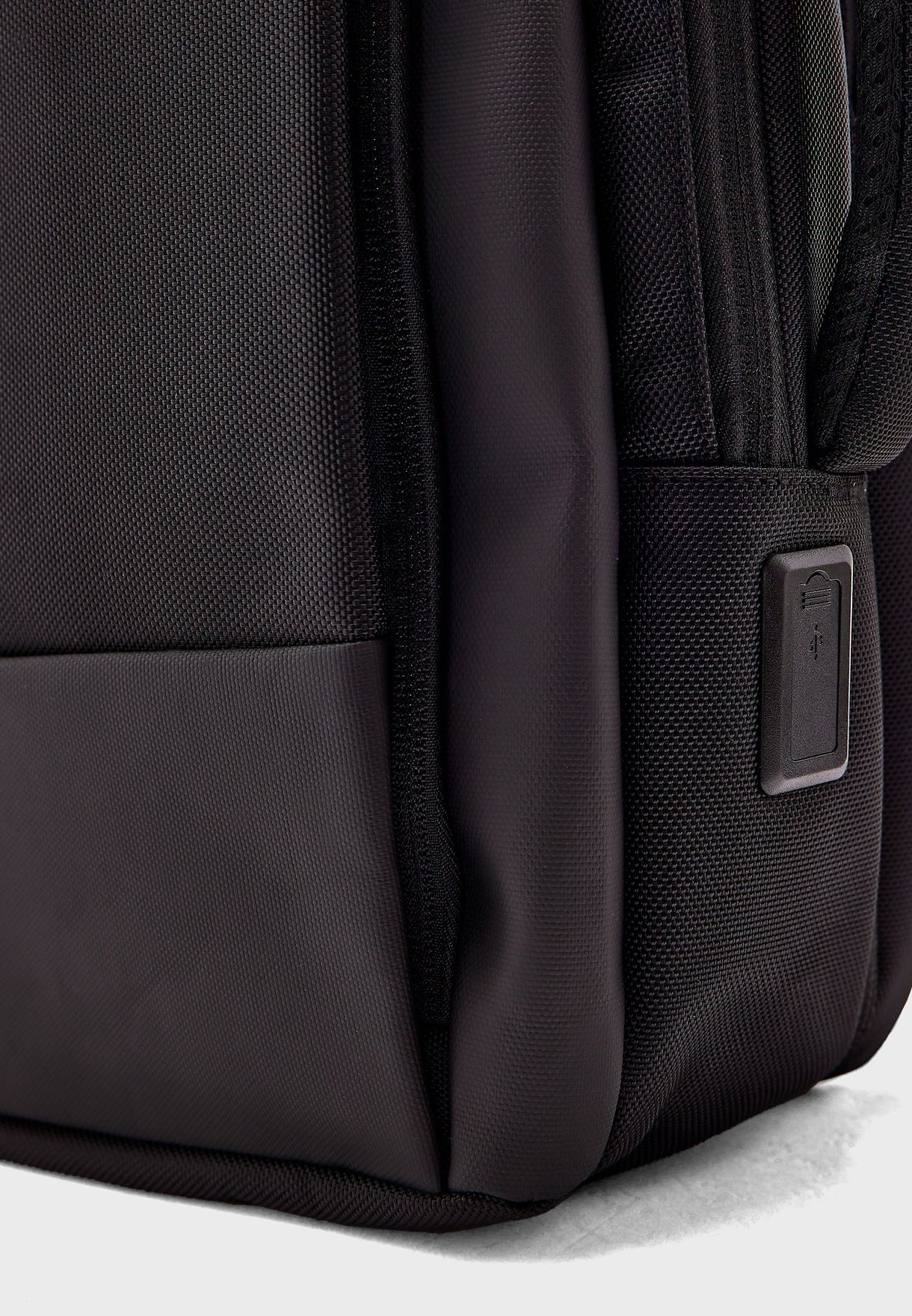 Buy Robert Wood black Premium Padded Multi Compartment Laptop Backpack ...