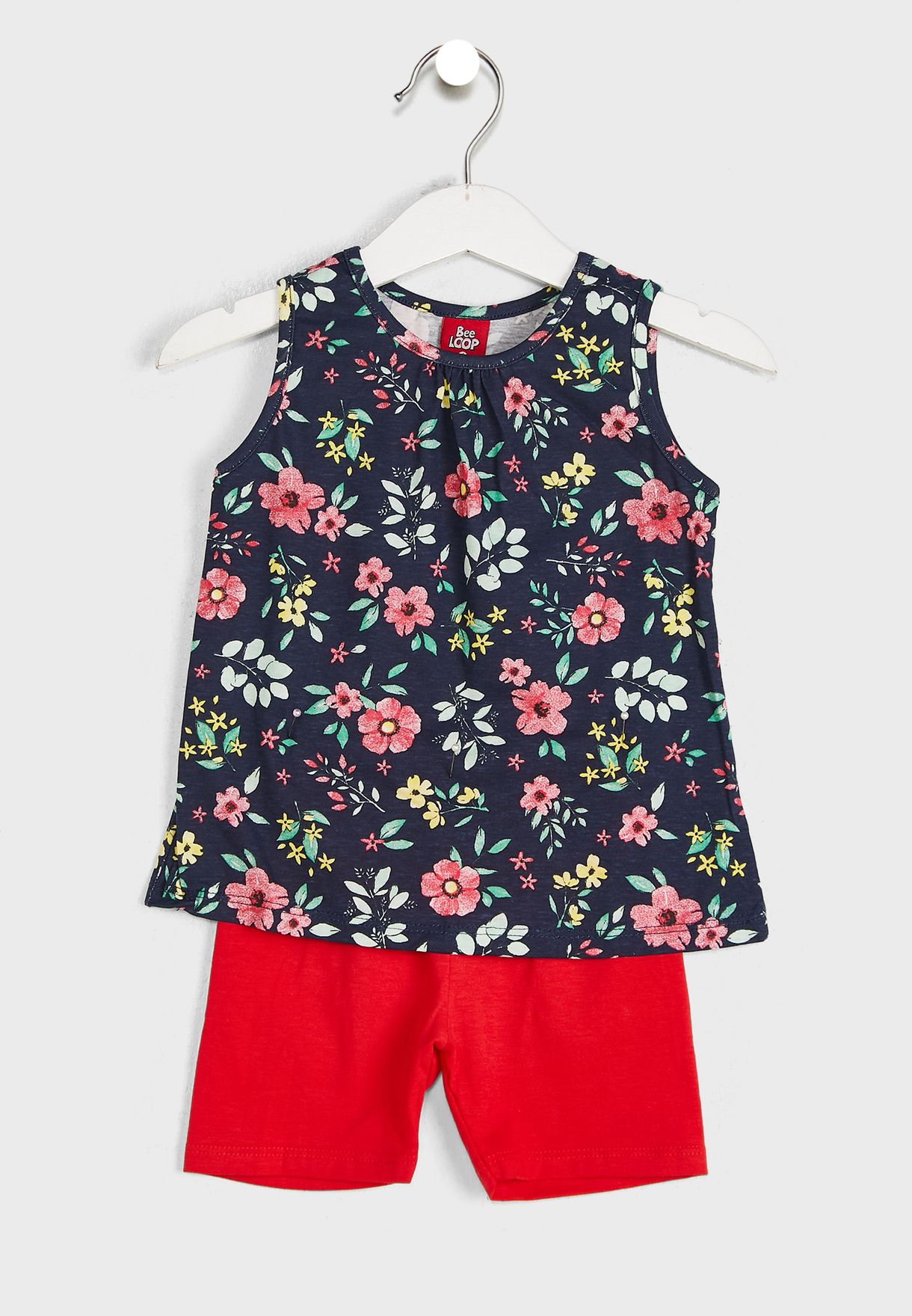 Infant Printed Top And Shorts Set