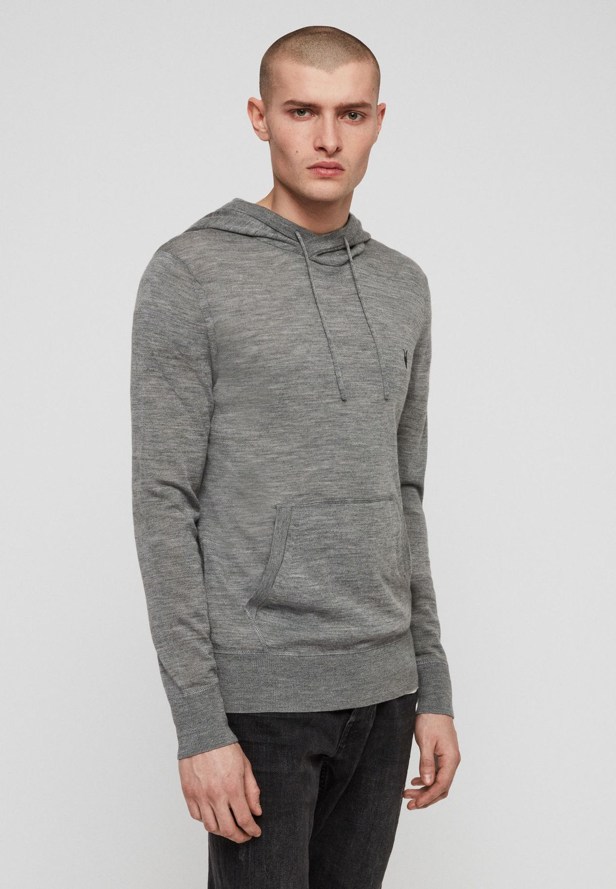 all saints mode merino hoodie