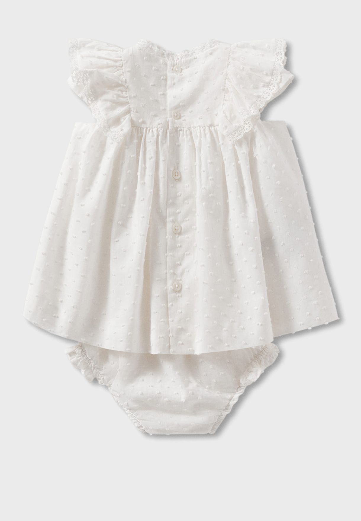 Infant Embroidered Dress & Shorts Set
