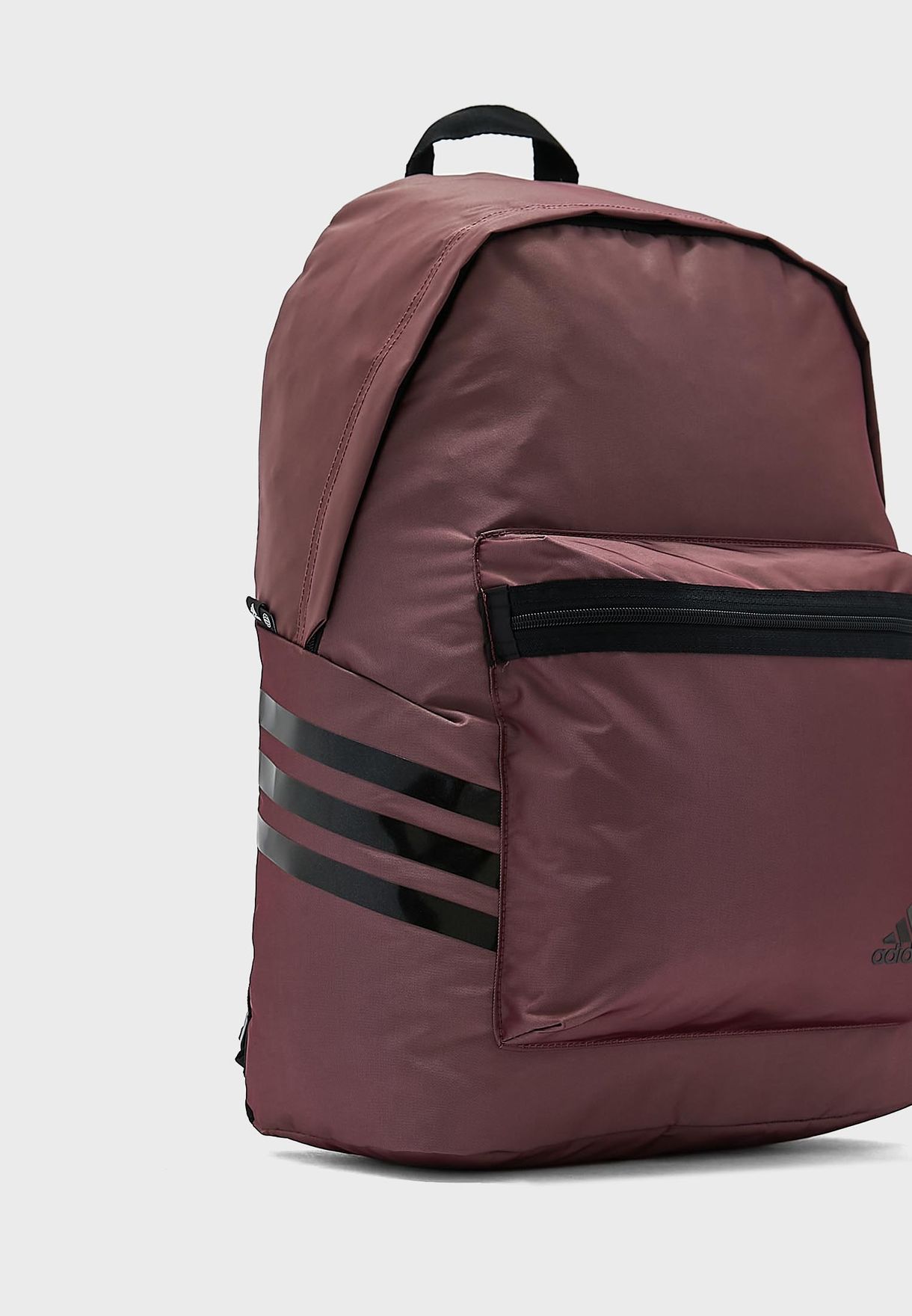 Buy adidas pink 3 Stripe Classics Future Icon Glam Backpack for Men in ...