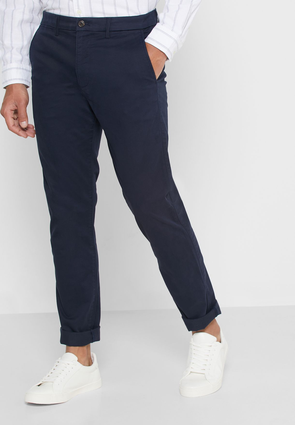 gap navy trousers