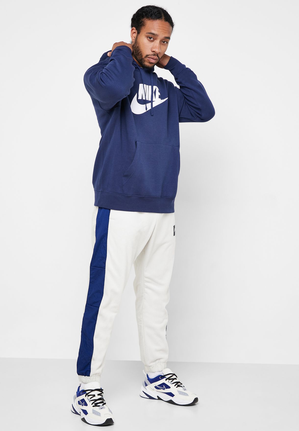 nike air sweatpants white