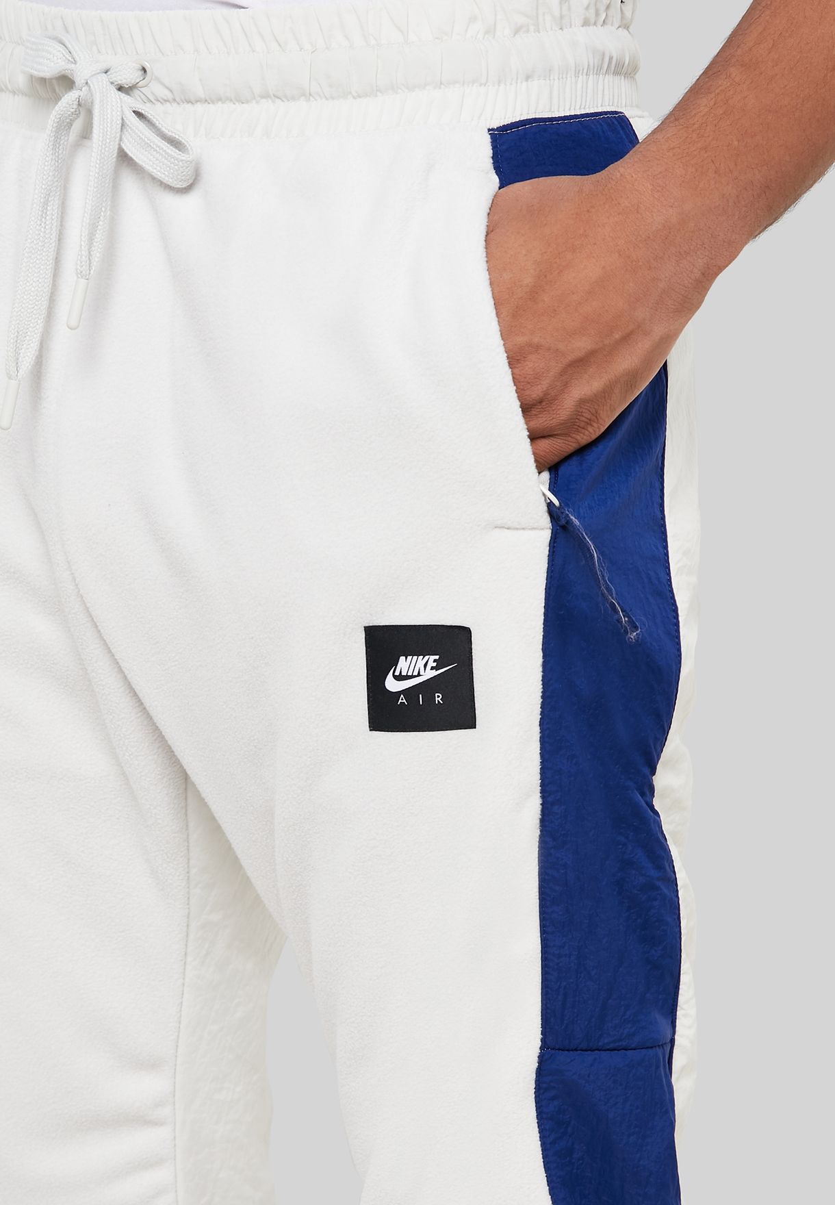 nike air sweatpants white