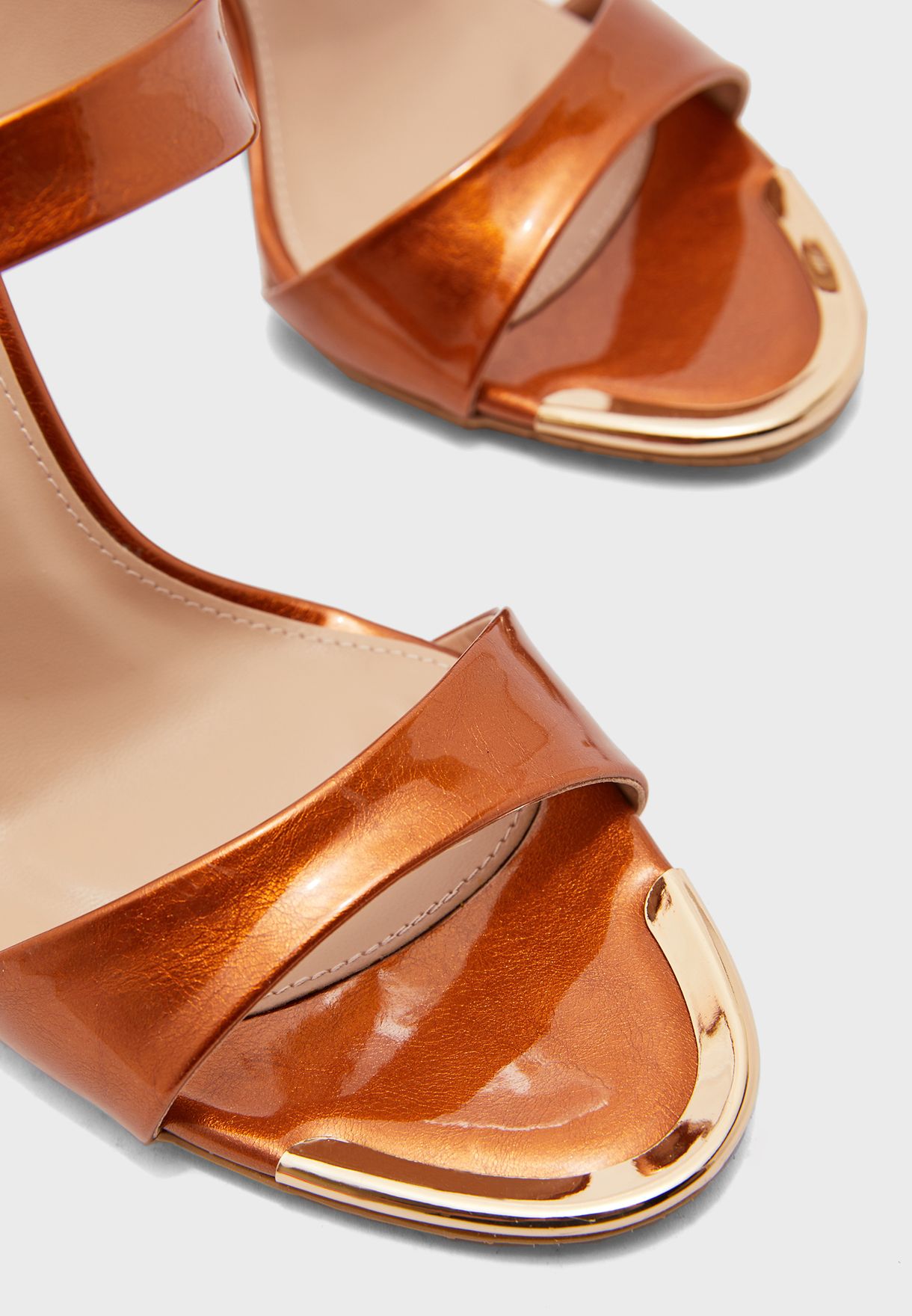 Buy Vincci bronze Pointed Mid Heel Sandal for Women in MENA, Worldwide