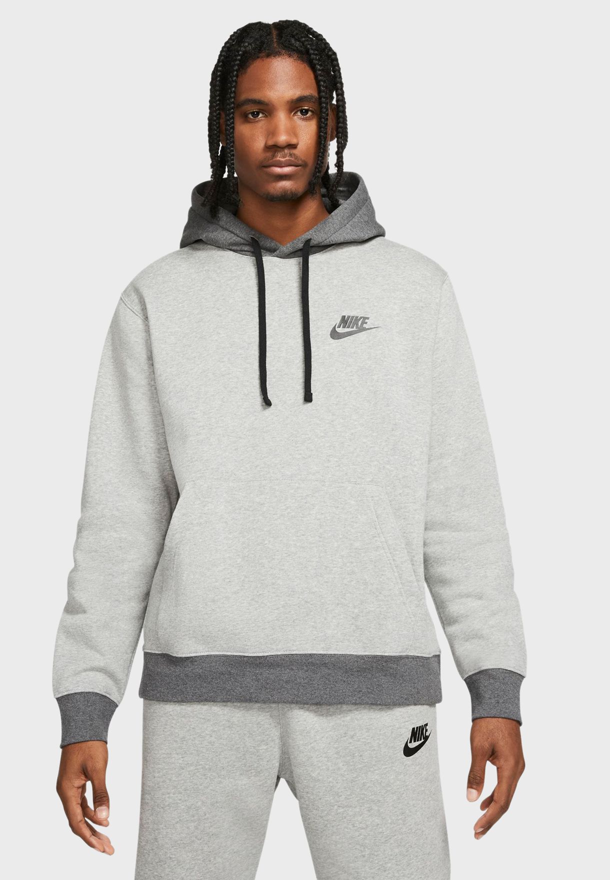 Buy Nike grey NSW Fleece Tracksuit for Men in MENA, Worldwide