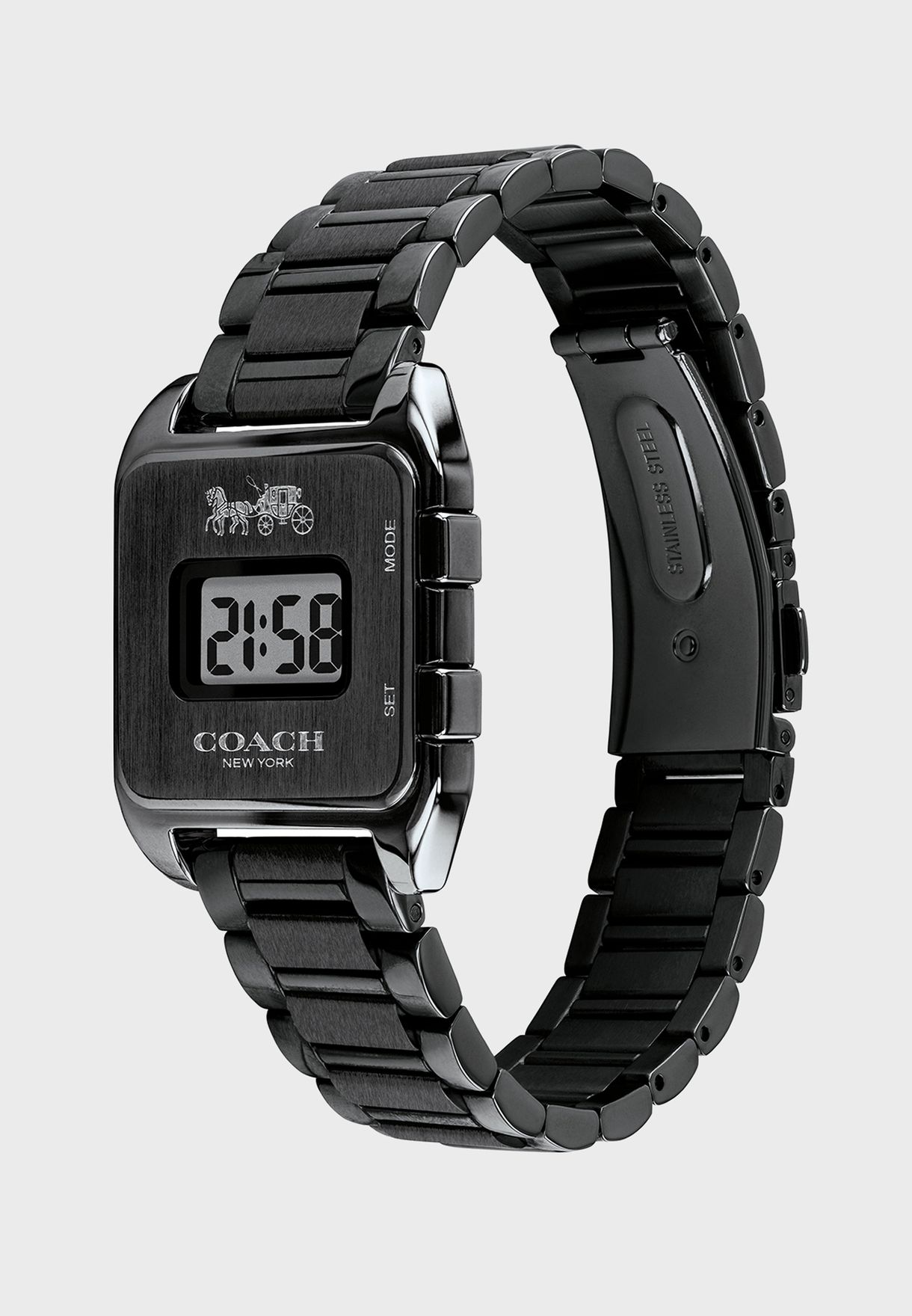 Buy Coach black Darcy Digital Watch for Women in Riyadh, Jeddah