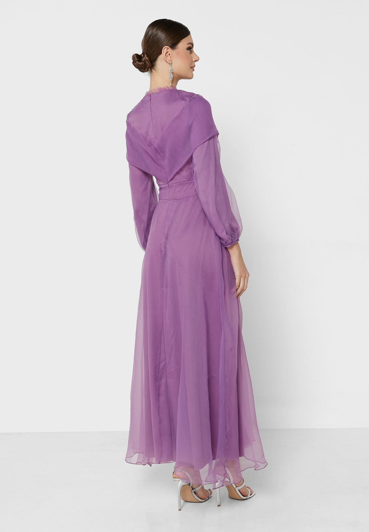 Tulle Waterfall Effect Dress