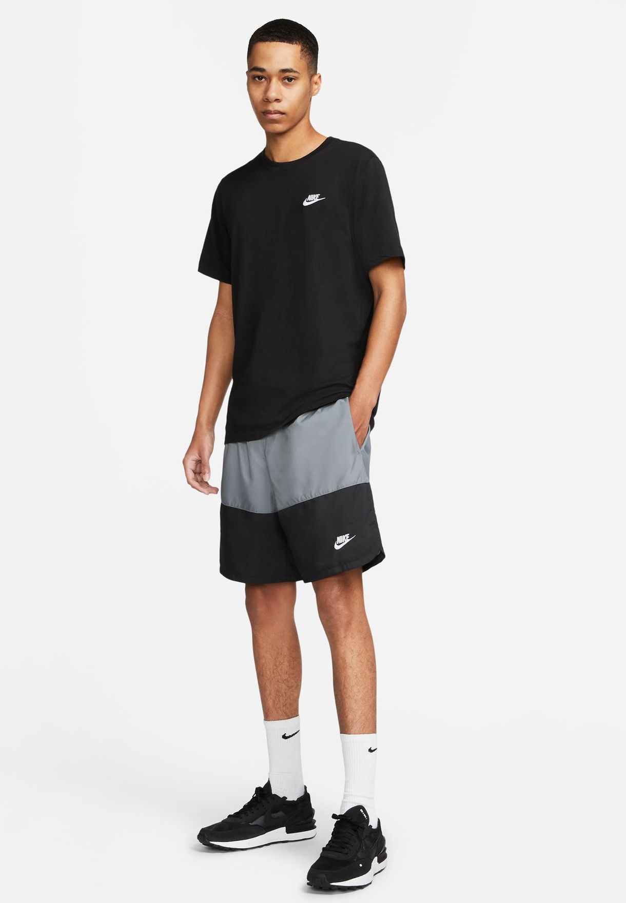 Buy Nike grey Nsw Woven Flow Shorts for Men in Kuwait city, other cities