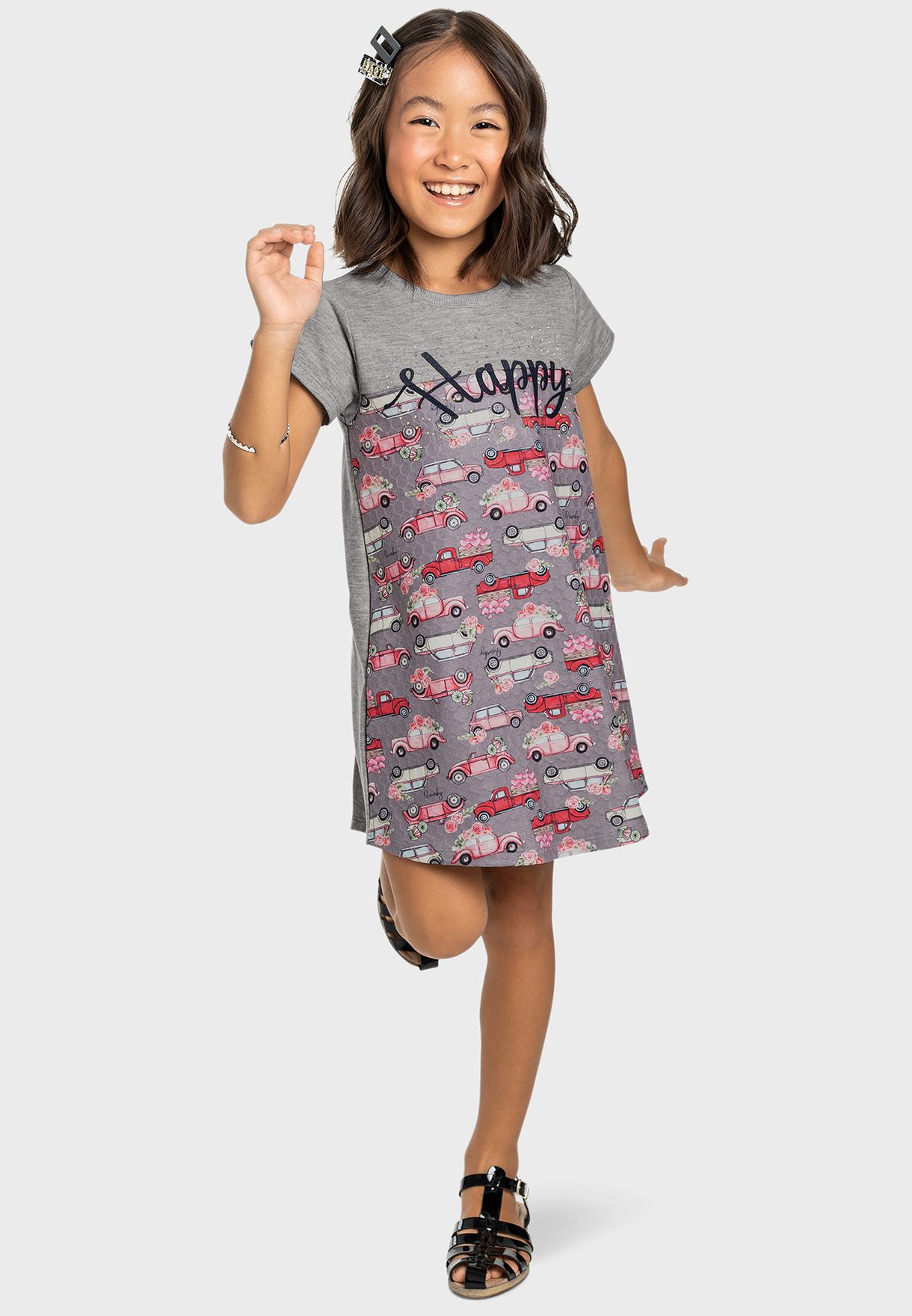 Kids Printed Midi Dress