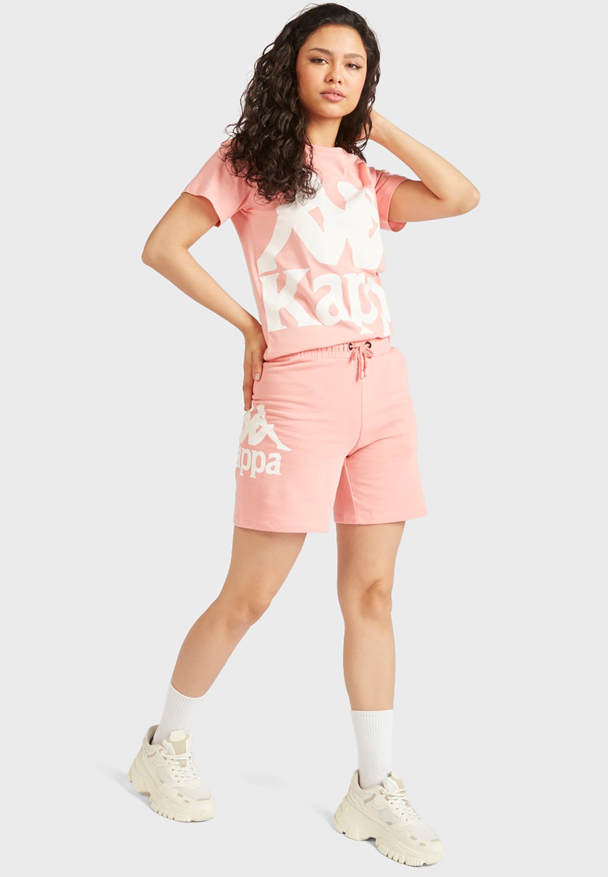 Buy Kappa pink Logo Shorts for Kids in Riyadh, Jeddah