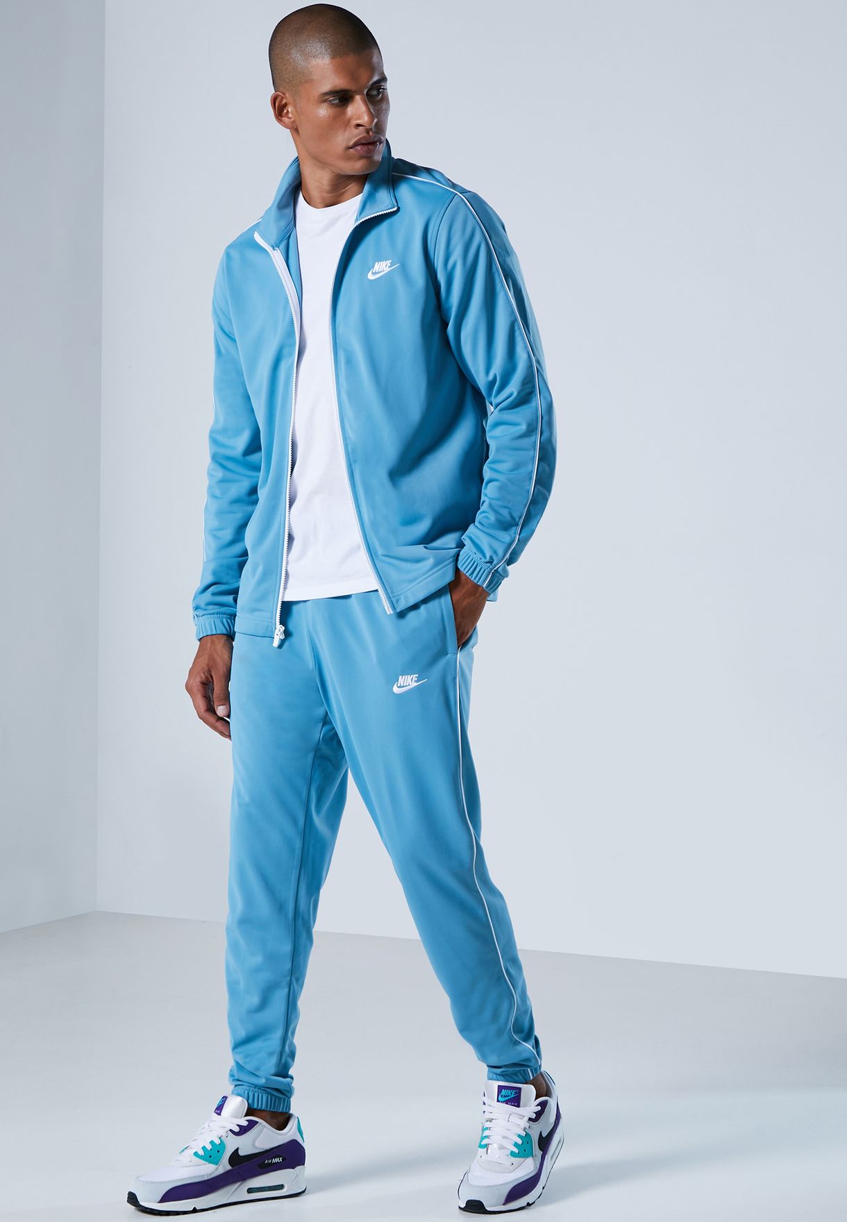 Buy Nike blue NSW Tracksuit for Men in 