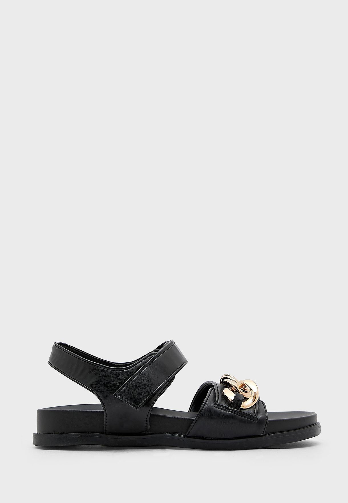 Buy New Look black Wide Fit Flat Sandals for Women in MENA, Worldwide