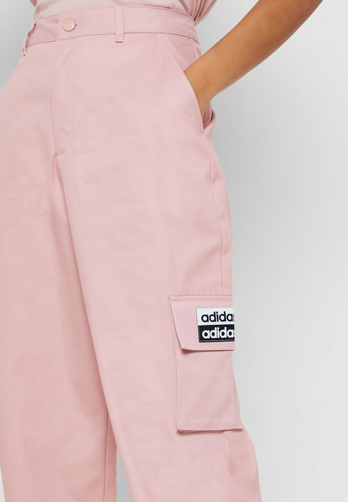 peach adidas sweatpants