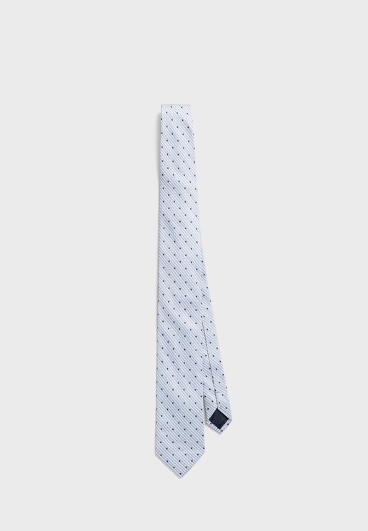 Intarsia Printed Tie