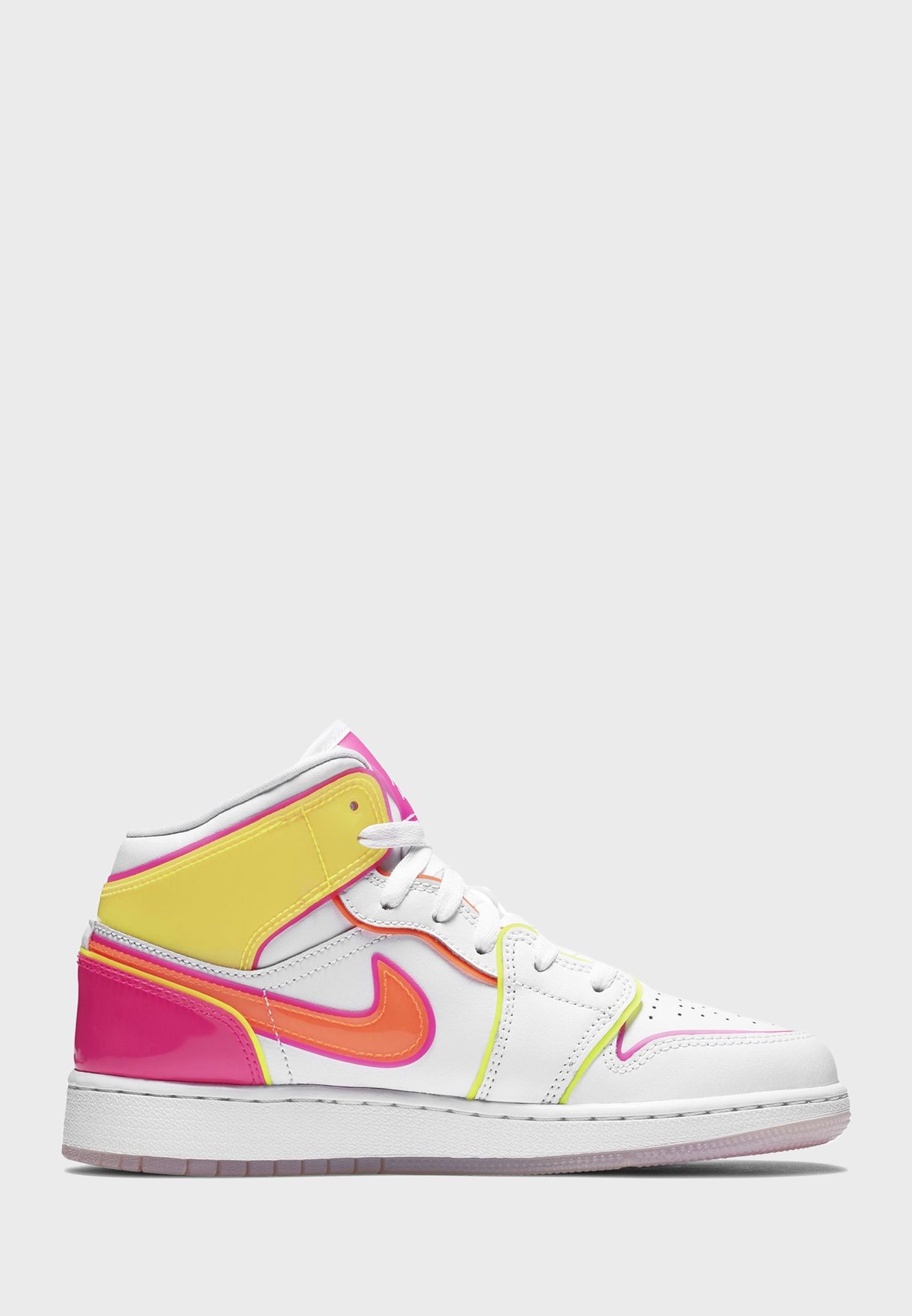 jordan aj 1 mid edge glow women's