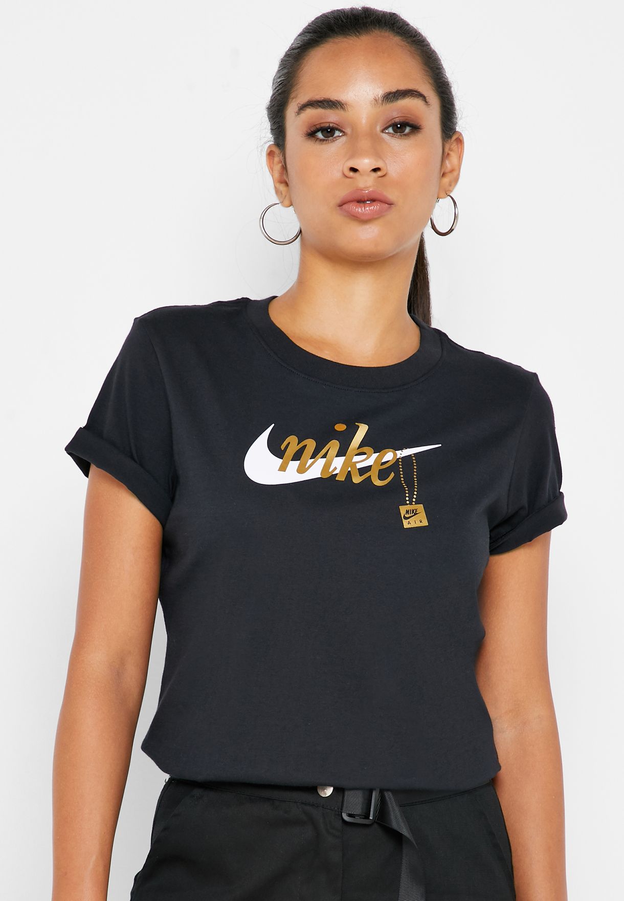 Buy Nike Black Nsw Sport Charm T Shirt For Women In Mena Worldwide Cj7913 010