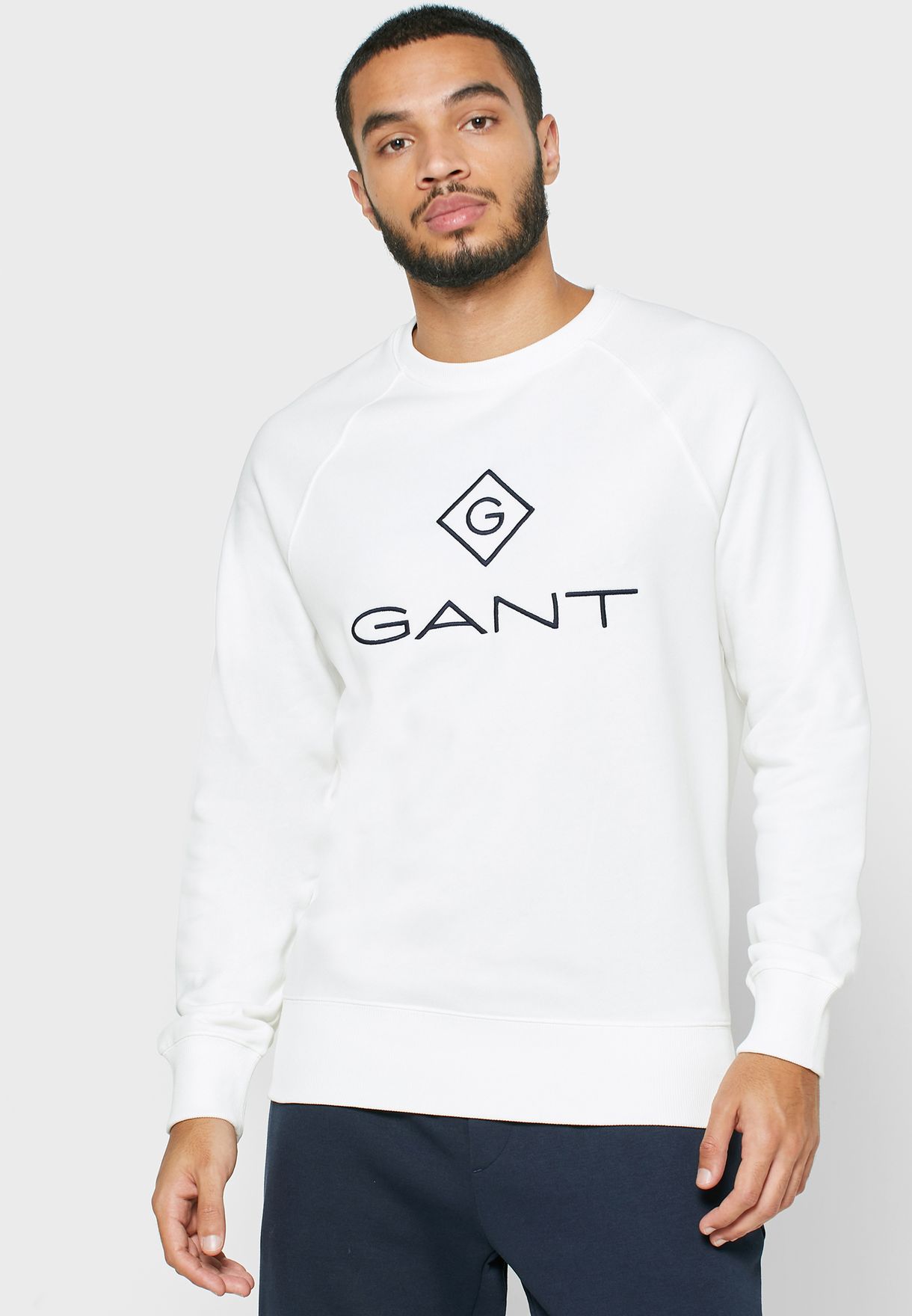 gant sweatshirt white