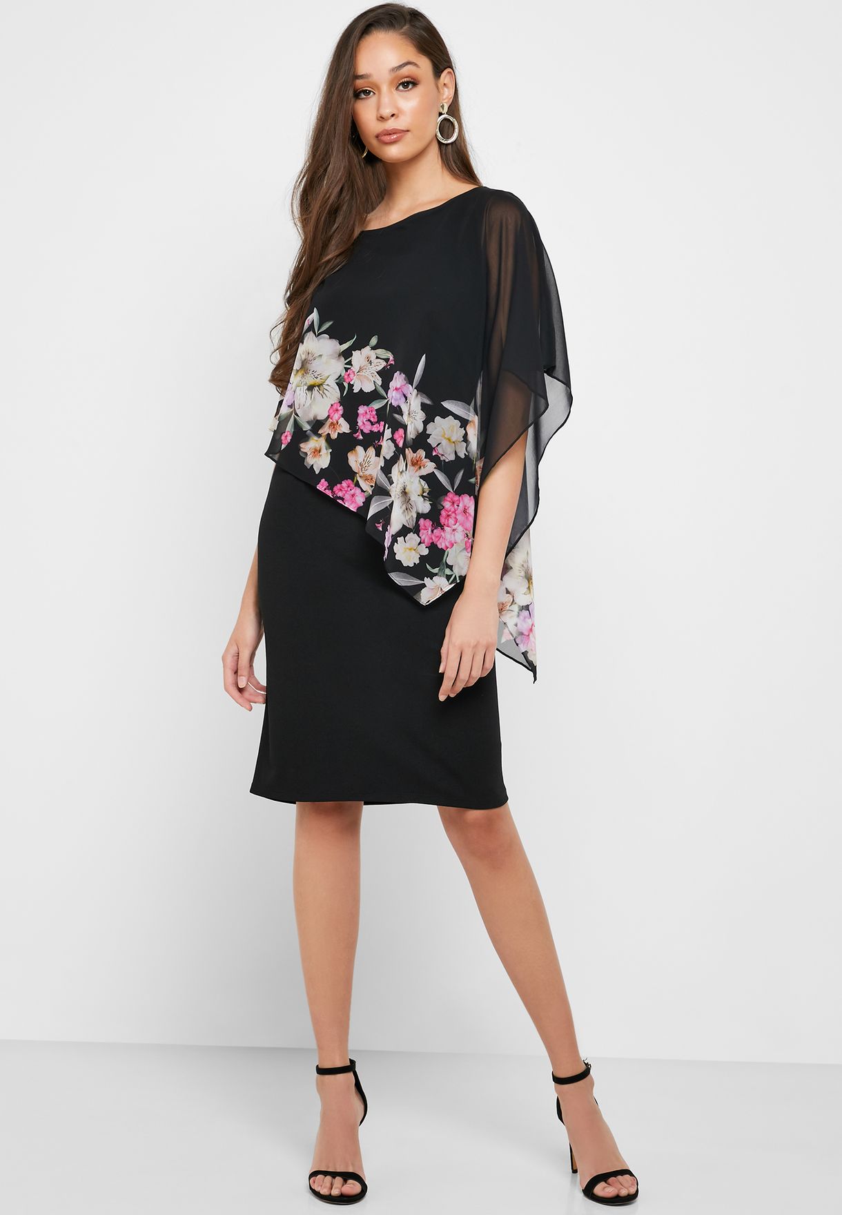 Buy Wallis Tall prints Floral Print Overlay Dress for Women in MENA ...
