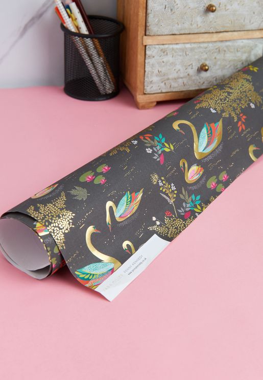 Swans Flat Wrapping Paper