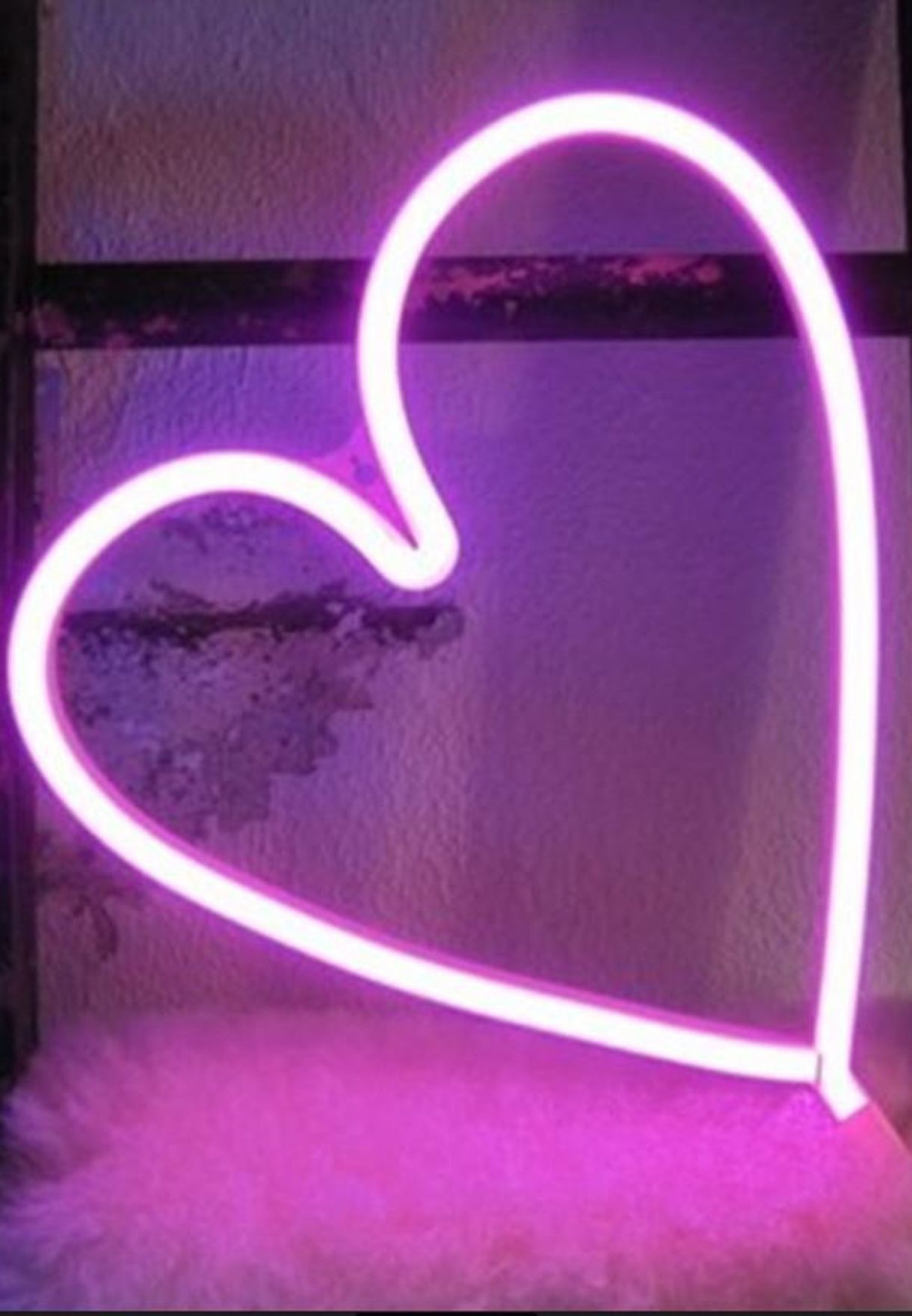 Neon Pink  Heart Light
